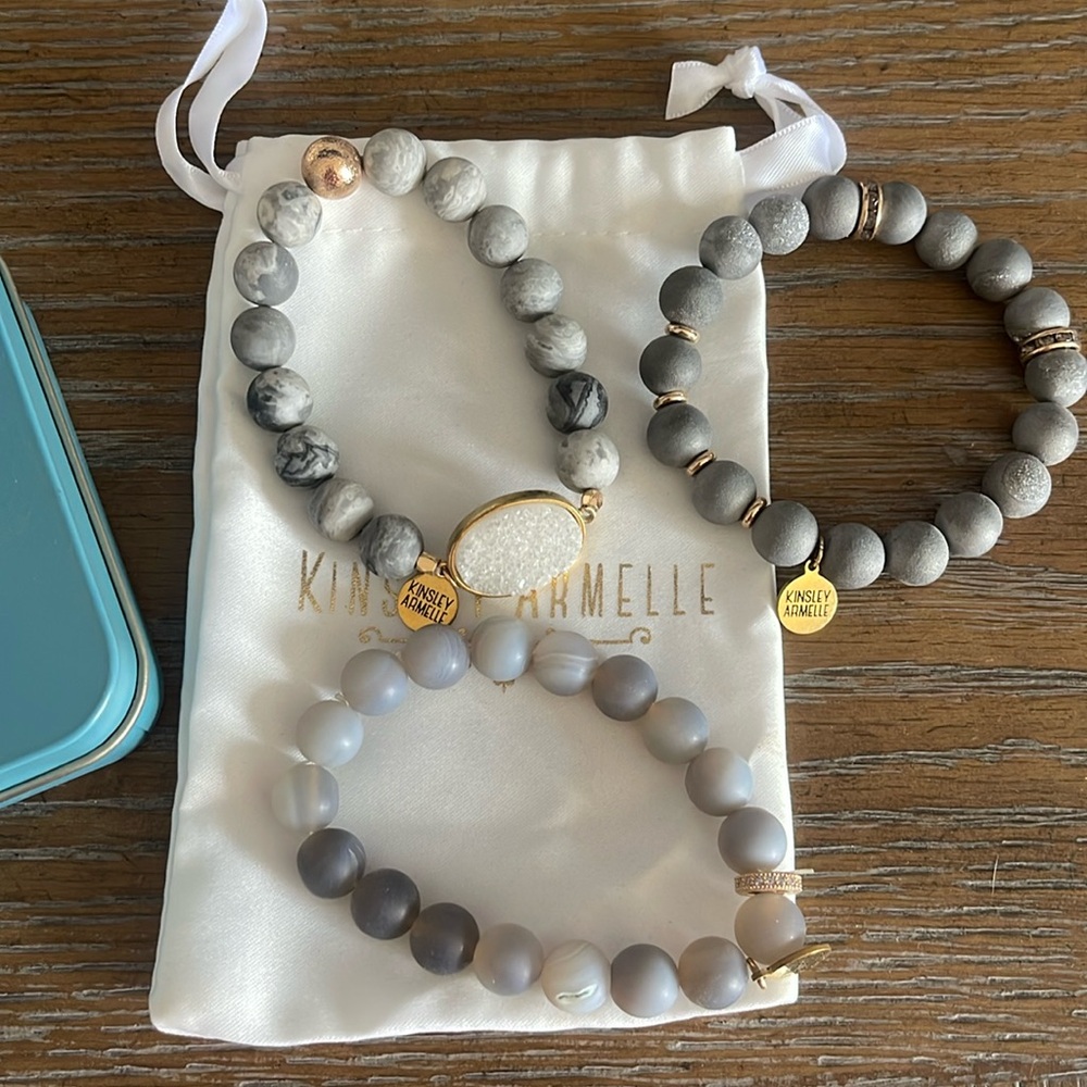 Three Kinsley Armelle bracelets